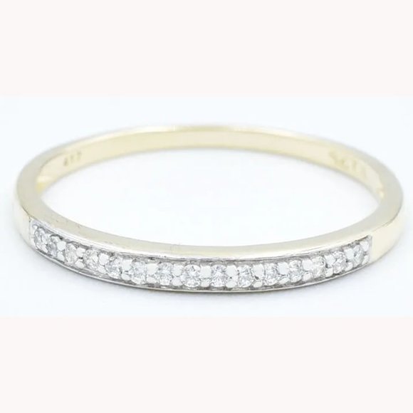 Genuine SI1 Diamonds Ring 10K Yellow Gold